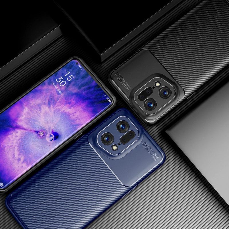 Θήκη Oppo Find X5 Pro Βουρτσισμένο Ανθρακόνημα